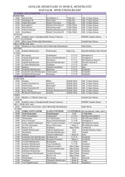 22-28 KASIM 2014 HAFTALIK B&Uuml;LTEN