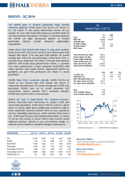 EKGYO - 3&Ccedil; 2014