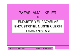 PAZARLAMA İLKELERİ 6