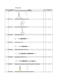 Mesane Seti - Deniz Cerrahi Aletler