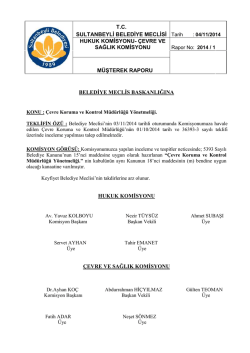 imar planlama ve gecekondu komisyonu raporu