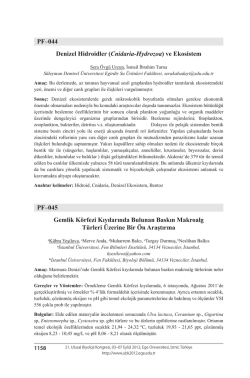 Cnidaria-Hydrozoa - Biyoloji Kongreleri