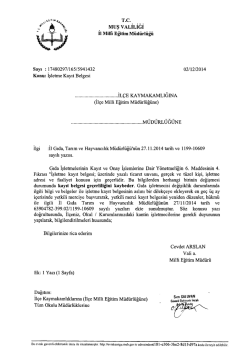 Duyuru İ&ccedil;in Tıklayınız.