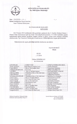 T.C K&Ouml;YCEĞİZ KAYMAKAMLIĞI İl&ccedil;e Milli Eğitim M&uuml;d&uuml;rl&uuml;ğ&uuml;