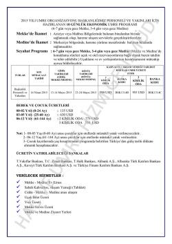 HAC VE UMRE HİZM.GEN.M&Uuml;D.