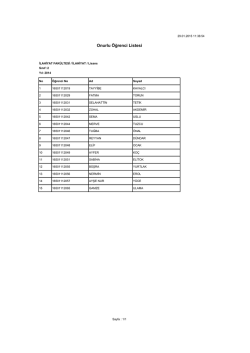 Onurlu &Ouml;ğrenci Listesi - Bozok &Uuml;niversitesi | İlahiyat Fak&uuml;ltesi