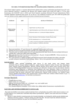 T.C. 3 1 - Personel Daire Başkanlığı