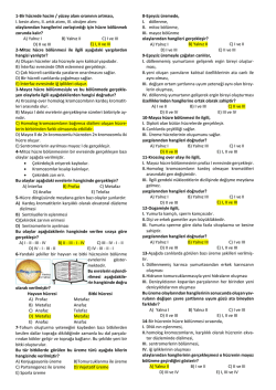 2014-2015 10.Sınıf 1.D&ouml;nem 1.Soru &Ouml;rnekleri