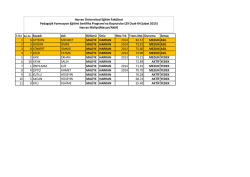 Adı B&ouml;l&uuml;m&uuml; &Uuml;niv Mez.Yılı Trans.Not. Durumu Sonu&ccedil; 1 6 AYTEKİN