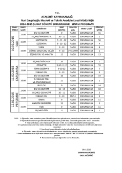 sorumluluk sınavları