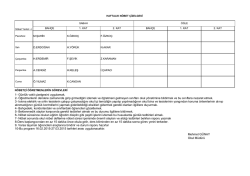 Mehmet G&Uuml;NAY Okul M&uuml;d&uuml;r&uuml; 1- G&uuml;nl&uuml;k vakit &ccedil;izelgesini uygulamak