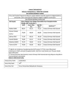 İlk ve Acil Yardım - Toros &Uuml;niversitesi