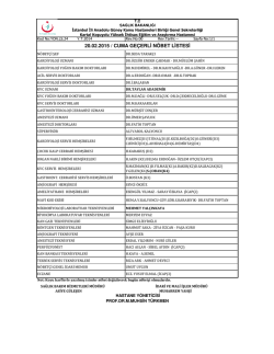 20 - Kartal Koşuyolu Y&uuml;ksek İhtisas Eğitim ve Araştırma Hastanesi