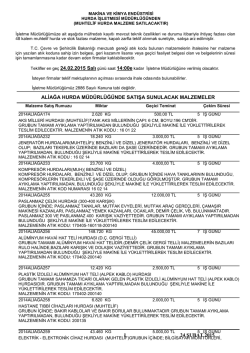 24 şubat 2015 tarihli ihale listesi