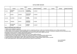 Umut AKSÜNGER Okul Müdürü 1- Günlük zaman çizelgesini