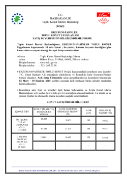 Satış duyurusu / &ouml;n bilgilendirme formu