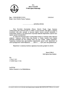 Duyuru İ&ccedil;in Tıklayınız..