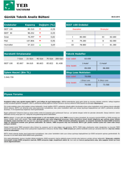 G&uuml;nl&uuml;k Teknik Analiz B&uuml;lteni
