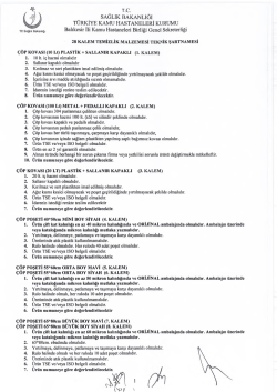 Teknik Şartname İ&ccedil;in Tıklayınız.