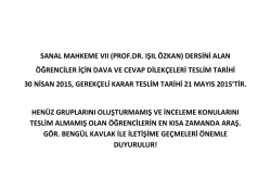 sanal mahkeme vıı dersi alan &ouml;ğrencilerin dikkatine