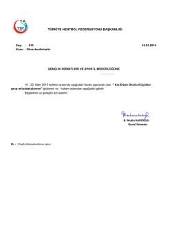 g&ouml;revlendirmeler i&ccedil;in tıklayınız