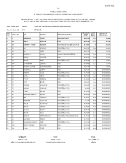 Sayfa 1/1 BA KAN Ş &Uuml;YE &Uuml;YE