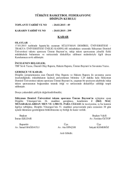 karar 299 s&uuml;leyman demirel &uuml;niversitesi