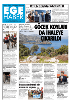 İHALELERİN İPTALİ İ&Ccedil;İN EYLEMLER BAŞLADI