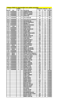 Kura sonu&ccedil;ları