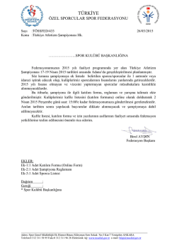 İndirilebilir Dosya - T&uuml;rkiye &Ouml;zel Sporcular Spor Federasyonu