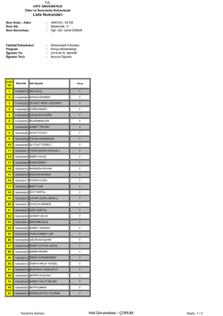 Ek Dosyayı İndir - Hitit &Uuml;niversitesi