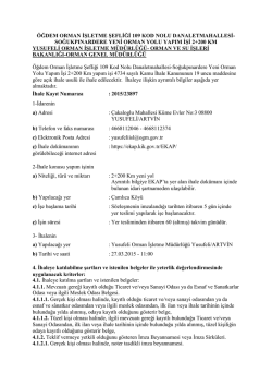 İLAN (11).pdf - Orman Genel M&uuml;d&uuml;rl&uuml;ğ&uuml;