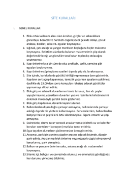 site kuralları