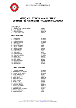 02 nisan 2015 trabzon ve ankara