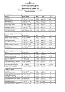 Alman Dili Eğitimi Anabilim Dalı
