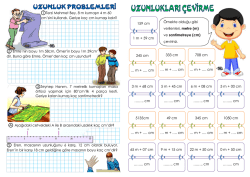 3. sınıf tekrar dergisi 23. sayı &ndash; uzunluk problemleri