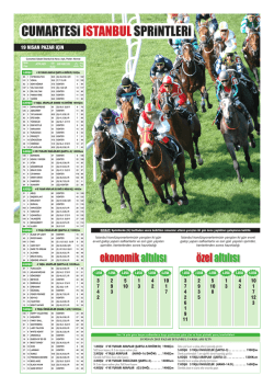 CUMARTESi iSTANBULSPRiNTLERi