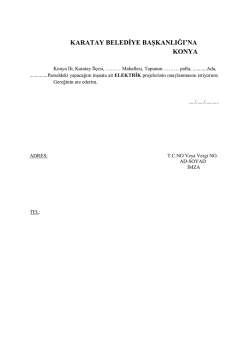 karatay belediye başkanlığı`na konya