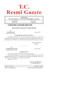 T.C. Resm&icirc; Gazete