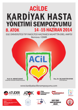 " Acilde Kardiyak Hasta Y&ouml;netimi" Bilimsel Program