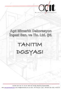 pdf katalog ındır - A&ccedil;ıt Mimarlık Dekorasyon