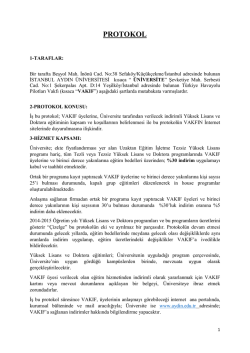 aydın üniversitesi sözleşme - türkiye havayolu pilotları vakfı