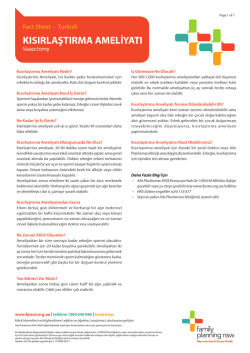 kısırlaştırma ameliyatı