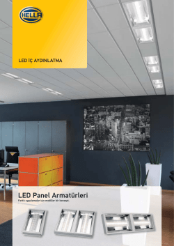 LED Panel Armat&uuml;r Y&uuml;kleme Se&ccedil;enekleri, PDF