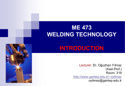 me 473 weldıng technology ıntroductıon