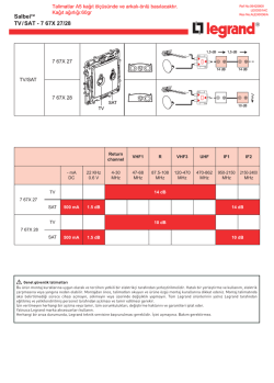 Salbei talimatları - TV/SAT prizleri (499 KB, PDF)
