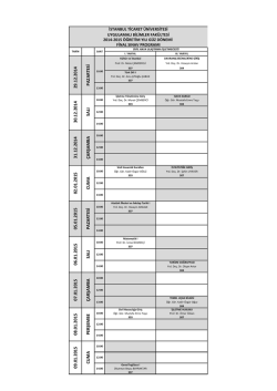 SA LI &Ccedil;A RŞA M B A CU M A PA ZA RTESİ PA ZA RTESİ SA LI &Ccedil;A