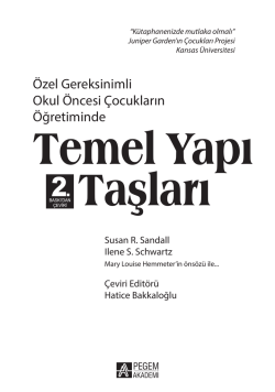 &Ouml;zel Gereks n ml Okul &Ouml;nces &Ccedil;ocukların &Ouml;ğret m nde