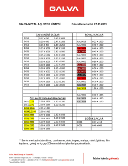 GALVANİZLİ SACLAR BOYALI SACLAR SOĞUK