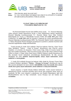 T.C.E.B. NİHAT ZEYBEKCİ NİN CİBUTİ VE ETİYOPYA YA RES. ZİY